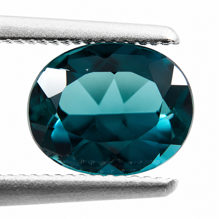 Teal Blue Indicolite Tourmaline oval cut 1.29 carat gemstone - Buy loose or make your own custom jewelry