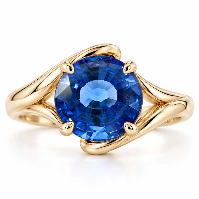 Natural blue Ceylon Sapphire oval cushion cut 6.8x6.2mm 1.71 carat gemstone