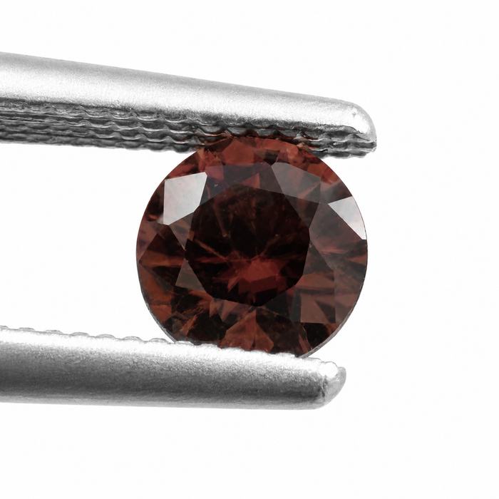Red Zircon round cut 0.66-0.76ct 5x3mm approximately each loose gemstone - price is per stone - Buy loose or customise