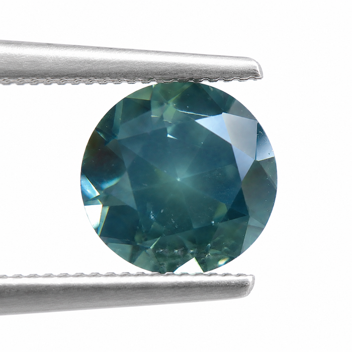 Steel teal Australian Parti Sapphire round cut 1.48 carats - Buy loose or customise