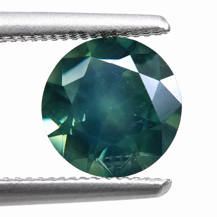 Steel teal Australian Parti Sapphire round cut 1.48 carats - Buy loose or customise