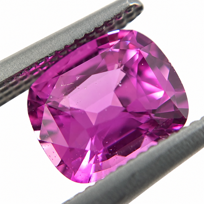 Unheated Treatment Pink Sapphire 1.25 carat 6.53x5.72x3.72mm rectangle cushion cut