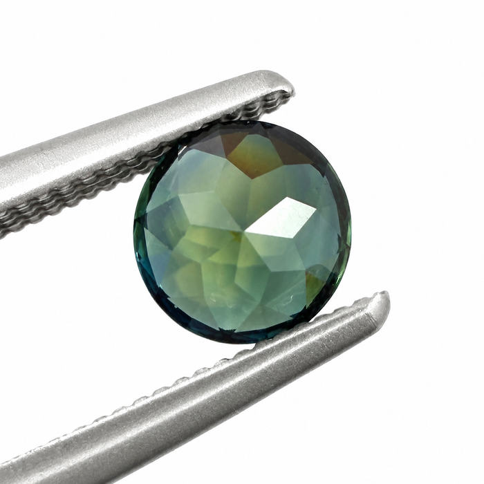 Australian Dark Teal sapphire 0.83 round brilliant cut loose gemstone - Buy loose or customise