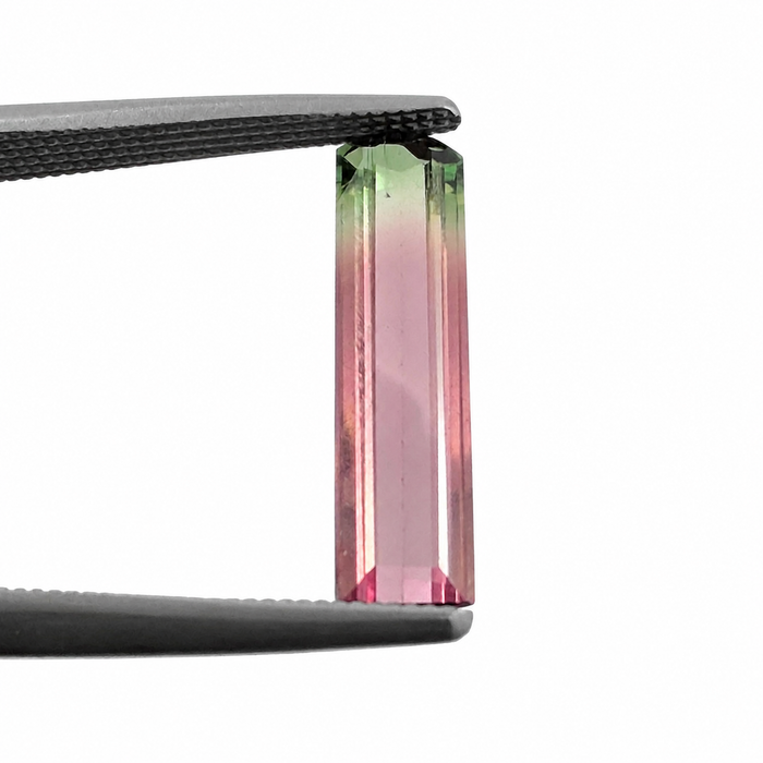 Watermelon tourmaline fancy baguette cut 1.73 carat loose gemstone - Buy loose or customise