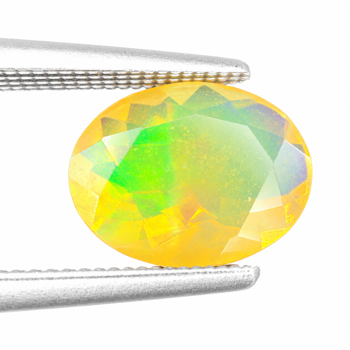 Ethiopian opal 1.28 carat faceted oval cut loose gemstone - Buy loose or make a custom order