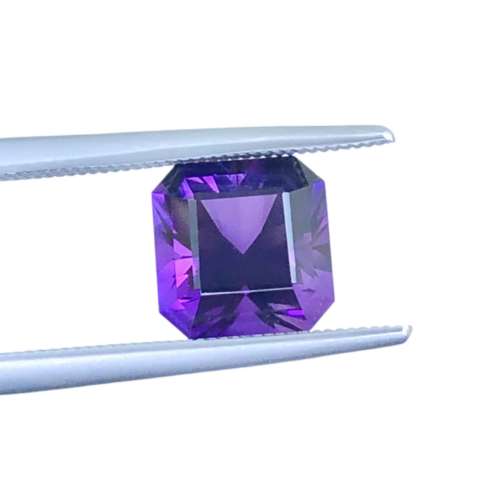 Amethyst 2.58 carat square emerald cut loose gemstone - Buy loose or customise