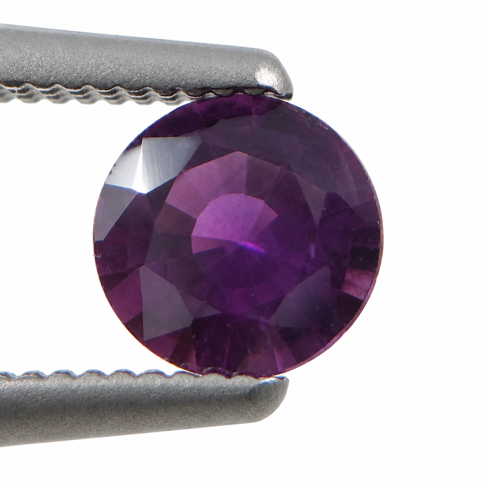 Purple Magenta Sapphire round cut 0.47 carat loose gemtone