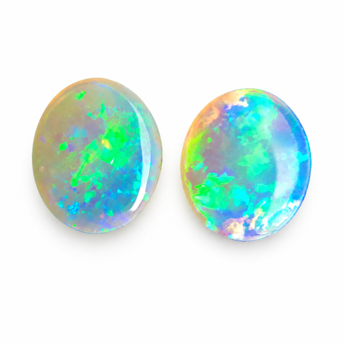 Australian jelly opal matched pair 1.17 carat total loose gemstone - Buy loose or customise