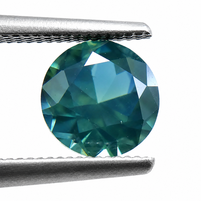 Steel teal Australian Parti Sapphire round cut 1.48 carats - Buy loose or customise