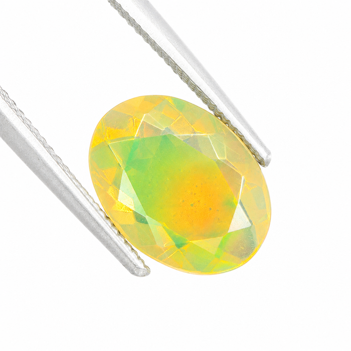 Ethiopian opal 1.45 carat faceted oval cut loose gemstone - Buy loose or make a custom order
