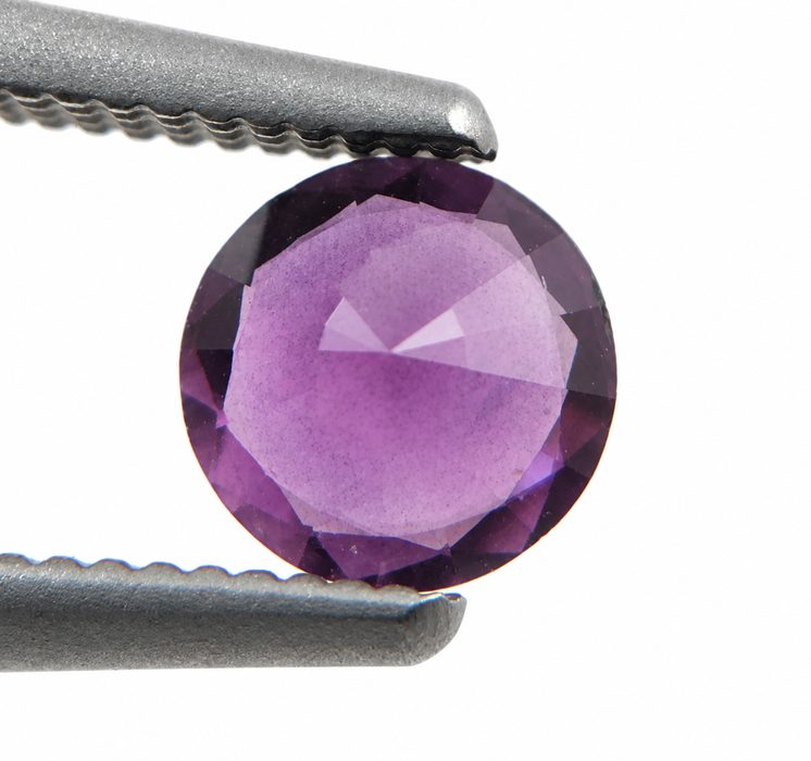 Purple Magenta Sapphire round cut 0.47 carat loose gemtone