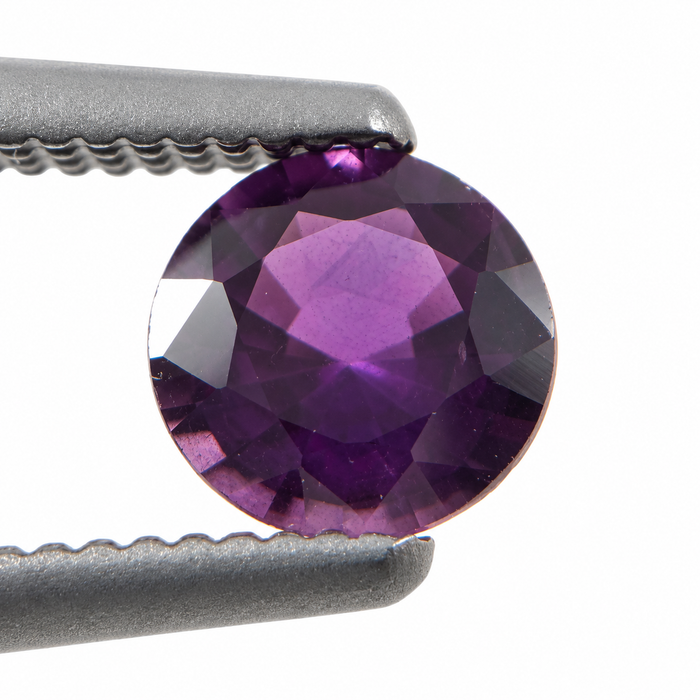 Purple Magenta Sapphire round cut 0.47 carat loose gemtone