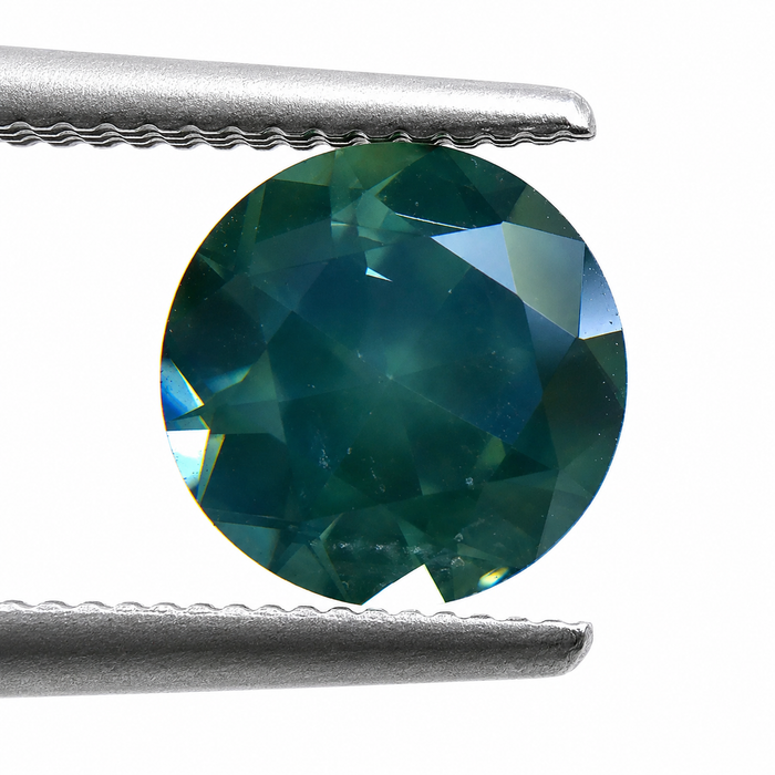 Steel teal Australian Parti Sapphire round cut 1.48 carats - Buy loose or customise