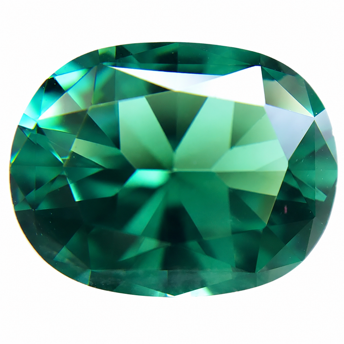 Teal blue green tourmaline cushion cut 1.77 carat loose gemstone - Buy loose or customise