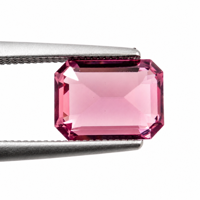 Pink Tanga garnet emerald cut 2.22 carats loose gemstone - Buy loose or customise
