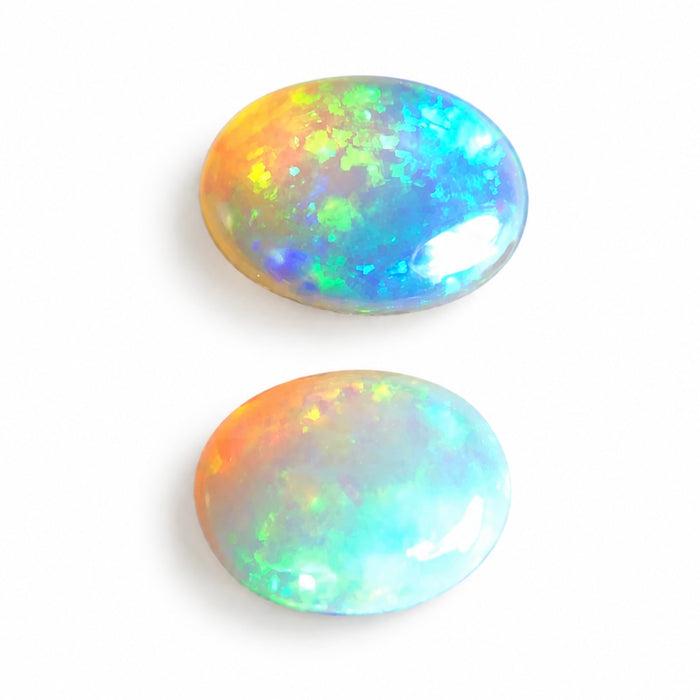 Australian jelly opal matched pair 1.43 carat total loose gemstone - Buy loose or customise