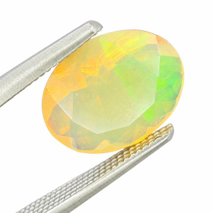 Ethiopian opal 1.28 carat faceted oval cut loose gemstone - Buy loose or make a custom order