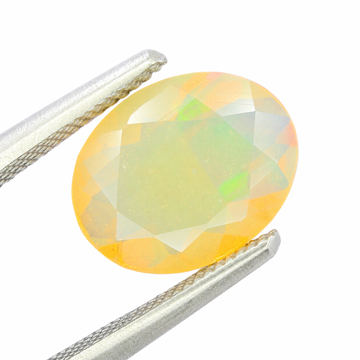 Ethiopian opal 1.28 carat faceted oval cut loose gemstone - Buy loose or make a custom order