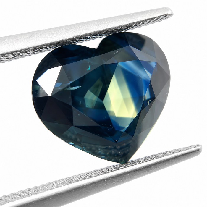 Pharaoh’s eye Australian Parti Sapphire heart cut 4.28 carats - Buy loose or customise
