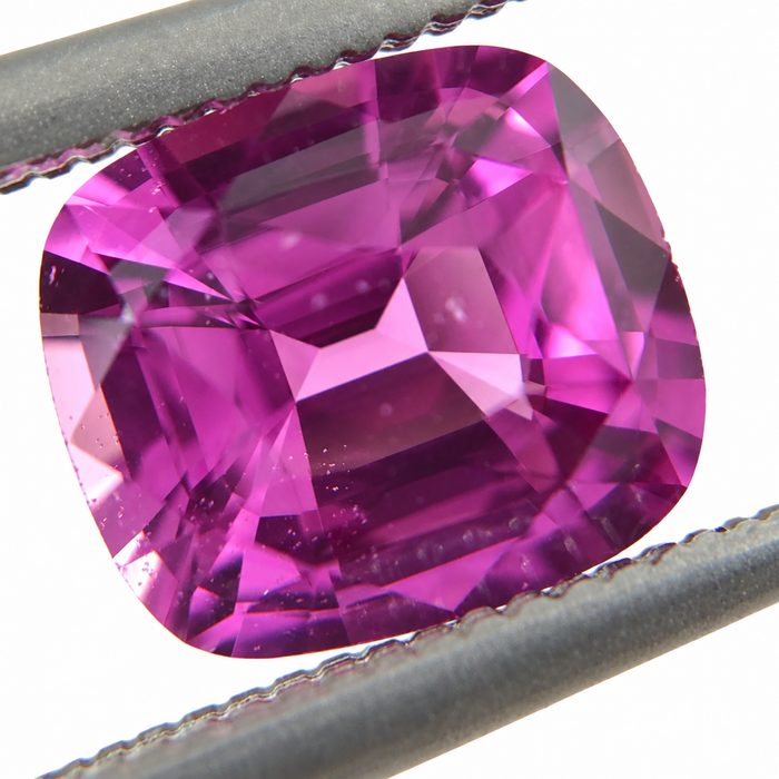 Unheated Treatment Pink Sapphire 1.25 carat 6.53x5.72x3.72mm rectangle cushion cut