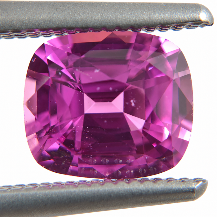 Unheated Treatment Pink Sapphire 1.25 carat 6.53x5.72x3.72mm rectangle cushion cut
