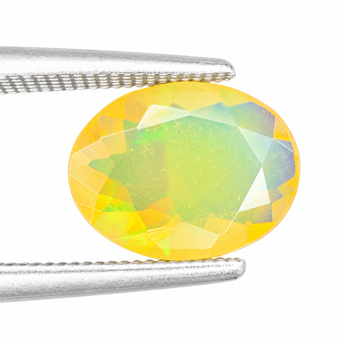 Ethiopian opal 1.28 carat faceted oval cut loose gemstone - Buy loose or make a custom order