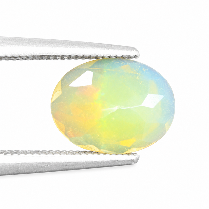 Ethiopian opal 1.28 carat faceted oval cut loose gemstone - Buy loose or make a custom order