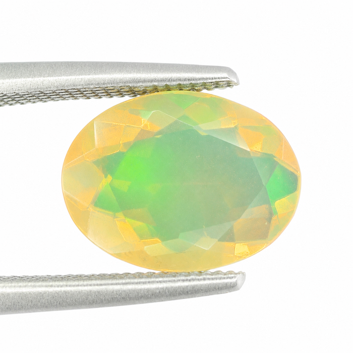 Ethiopian opal 1.45 carat faceted oval cut loose gemstone - Buy loose or make a custom order