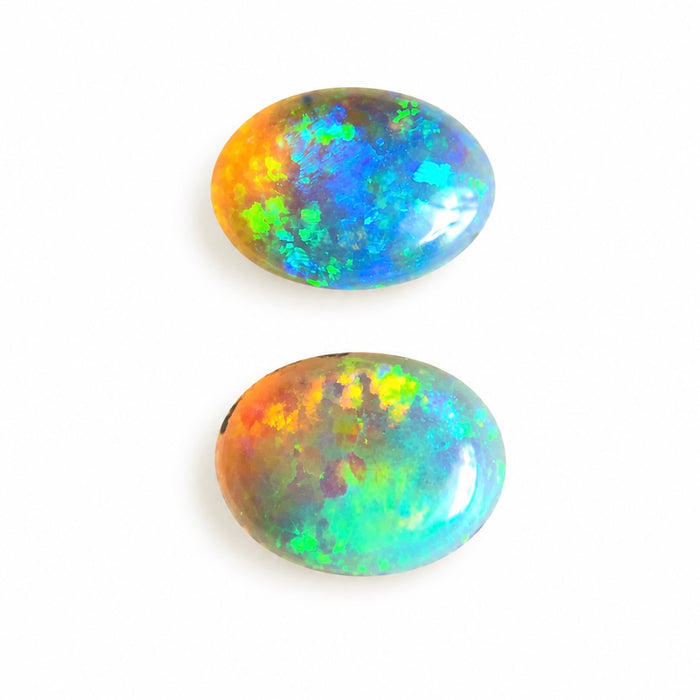 Australian jelly opal matched pair 1.43 carat total loose gemstone - Buy loose or customise