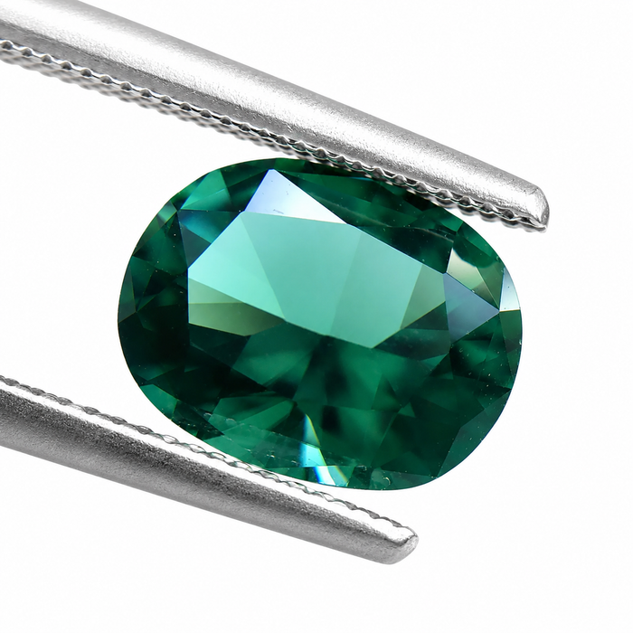 Teal blue green tourmaline cushion cut 1.77 carat loose gemstone - Buy loose or customise