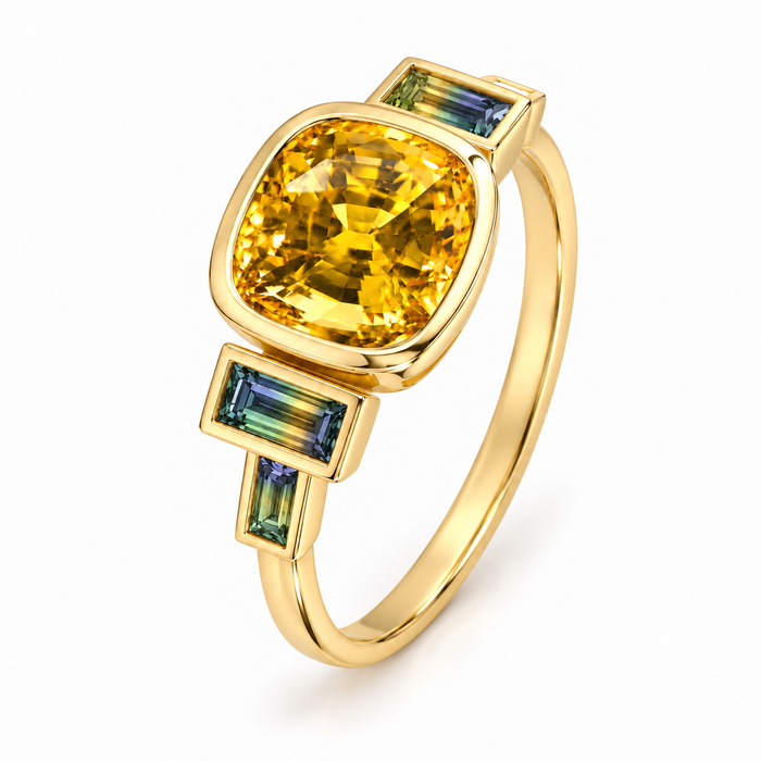 Yellow Sapphire 2.53 carat 7.20x6.58x5.66mm rectangle cushion cut