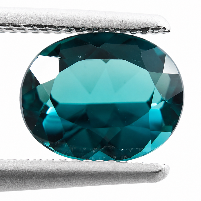 Teal Blue Indicolite Tourmaline oval cut 1.29 carat gemstone - Buy loose or make your own custom jewelry