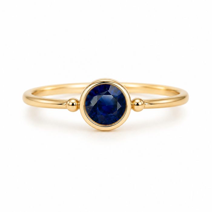Ceylon sapphire round cut 0.65 carat loose gemstone - Buy loose or Make your own custom jewelry design