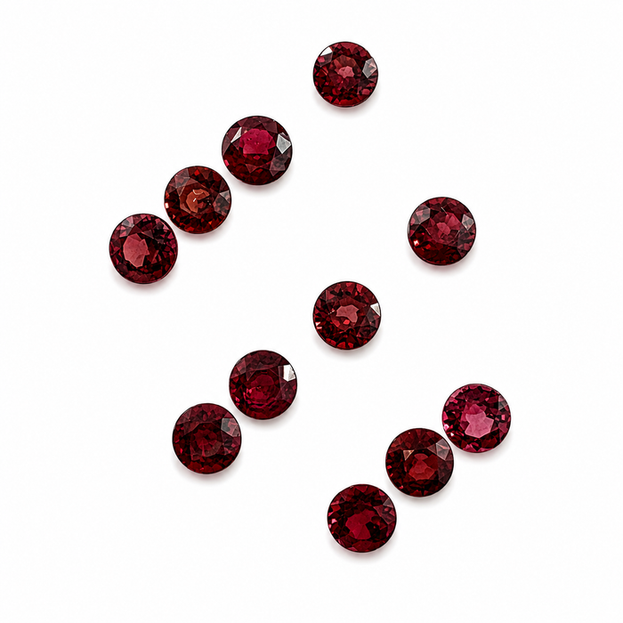 Red Spinel round cut approximately 0.22-0.25ct 3.5x2mm each - Listing is for one stone - Buy loose or customise
