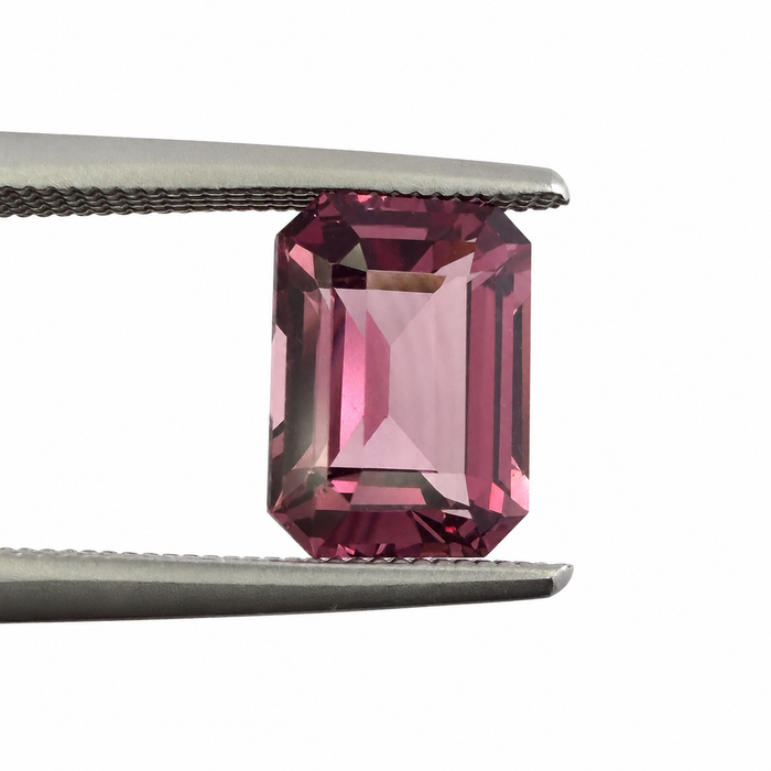 Pink Tanga garnet emerald cut 2.22 carats loose gemstone - Buy loose or customise