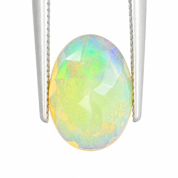 Ethiopian opal 1.28 carat faceted oval cut loose gemstone - Buy loose or make a custom order