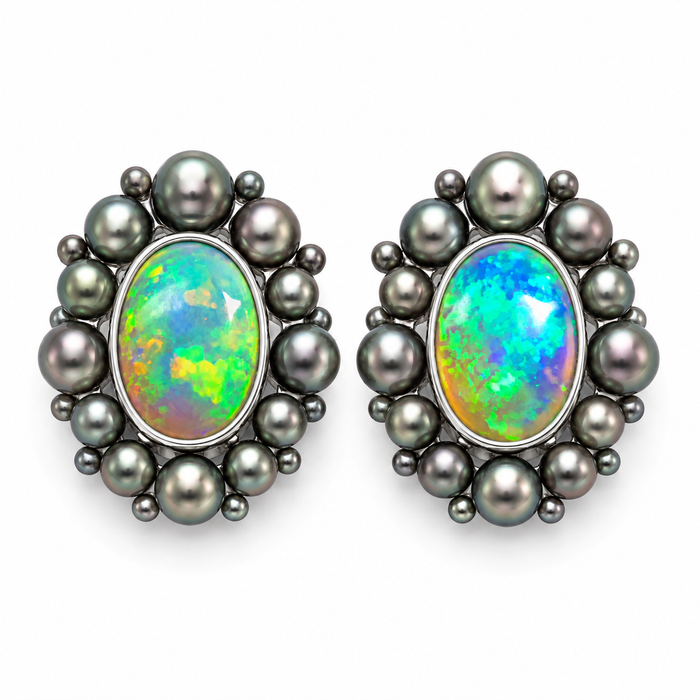 Australian jelly opal matched pair 2.53 carat total loose gemstone - Buy loose or customise