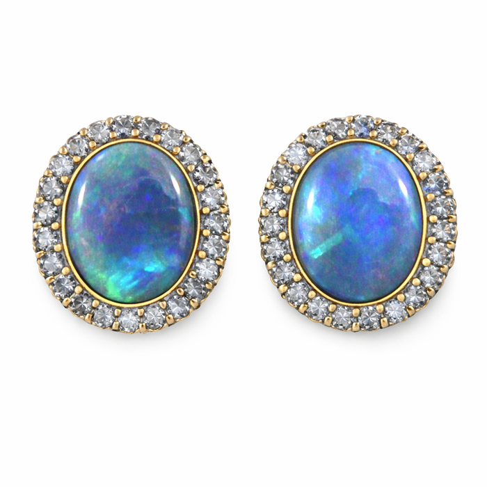 Australian black opal matched pair 1.68 carat total loose gemstone - Buy loose or customise