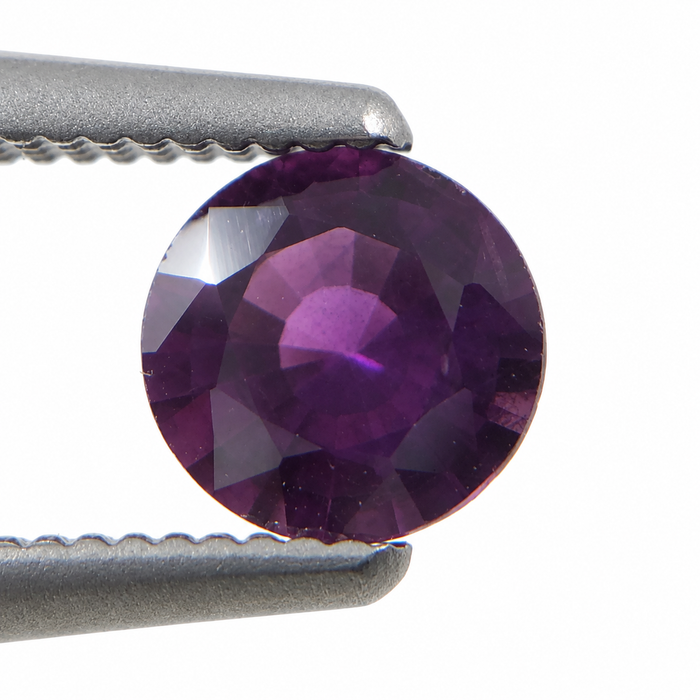 Purple Magenta Sapphire round cut 0.47 carat loose gemtone