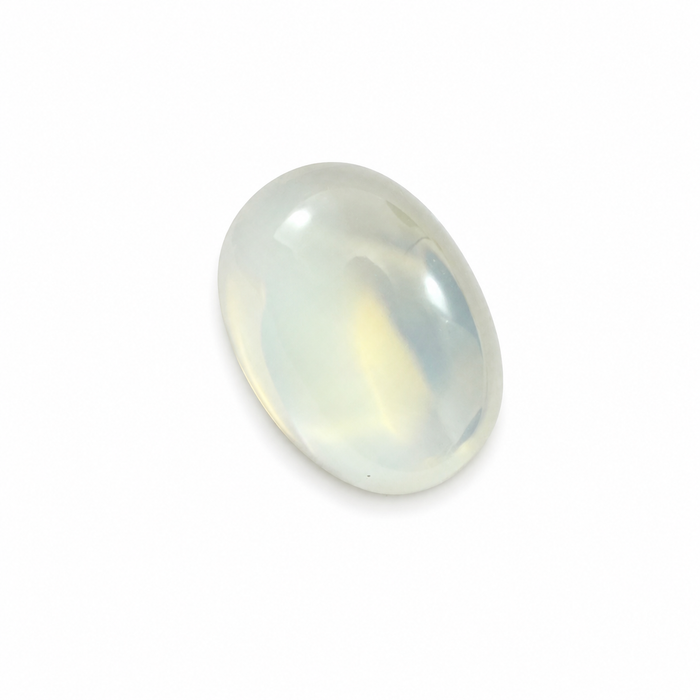 Rainbow moonstone 5.21 carat elongated oval cut sugarloaf cabochon loose gemstone