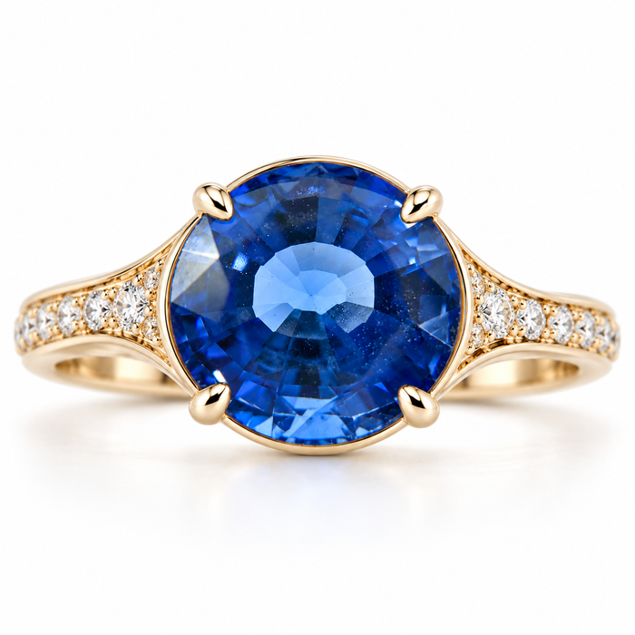Natural blue Ceylon Sapphire oval cushion cut 6.8x6.2mm 1.71 carat gemstone