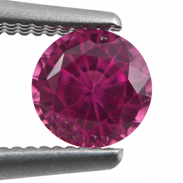 Pink Sapphire round cut 4.67x3.10mm 0.57 carats