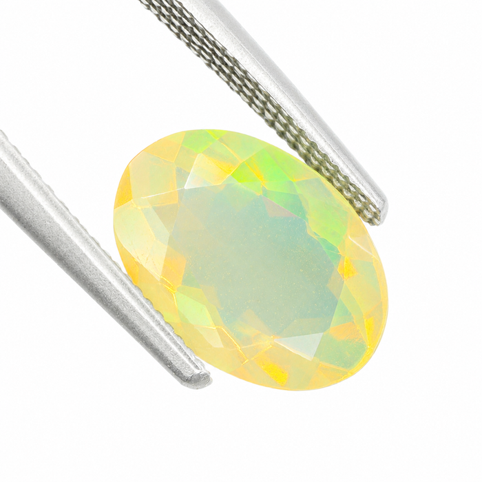Ethiopian opal 1.45 carat faceted oval cut loose gemstone - Buy loose or make a custom order