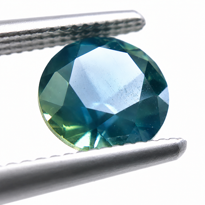 Steel teal Australian Parti Sapphire round cut 1.48 carats - Buy loose or customise