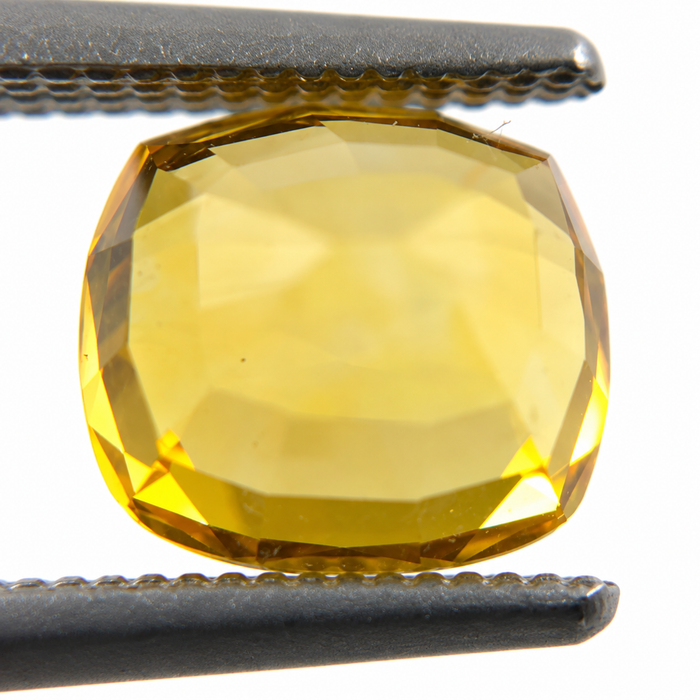 Yellow Sapphire 2.53 carat 7.20x6.58x5.66mm rectangle cushion cut