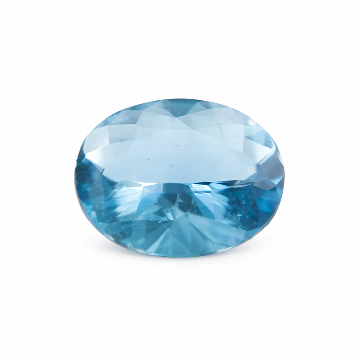 Aquamarine oval brilliant cut 2.07 carats loose gemstone - Buy loose or make a custom order