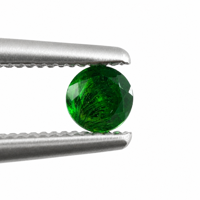 Green Tsavorite garnet round cut 0.10-0.14ct 3x1.7mm approximately each loose gemstone - price is per stone - Buy loose or customise