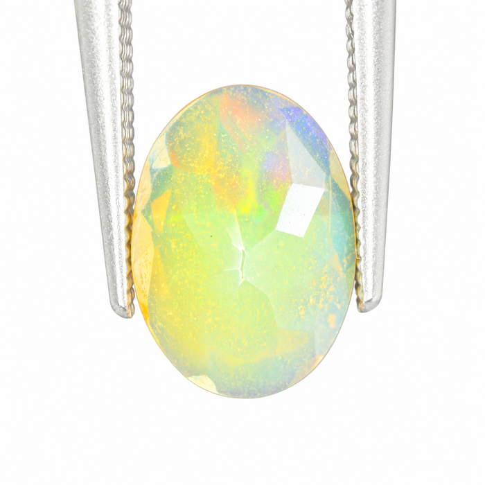 Ethiopian opal 1.28 carat faceted oval cut loose gemstone - Buy loose or make a custom order