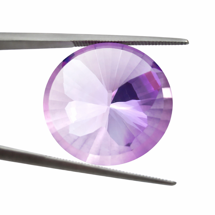 Amethyst unique German laser butterfly mixed cut 20.01 carat loose gemstone - Buy loose or customise