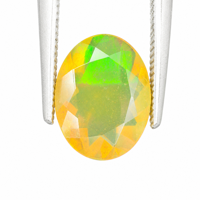 Ethiopian opal 1.28 carat faceted oval cut loose gemstone - Buy loose or make a custom order